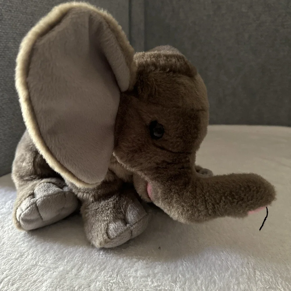 Wild Republic Elephant Plush Stuffed Animal Toy Gray Soft Floppy